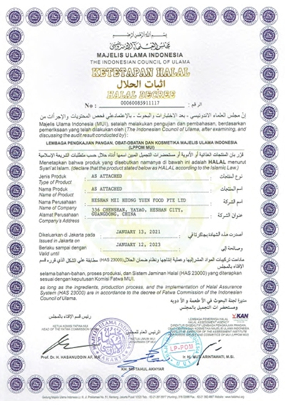Halal Certificate