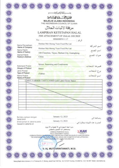 Halal Certificate